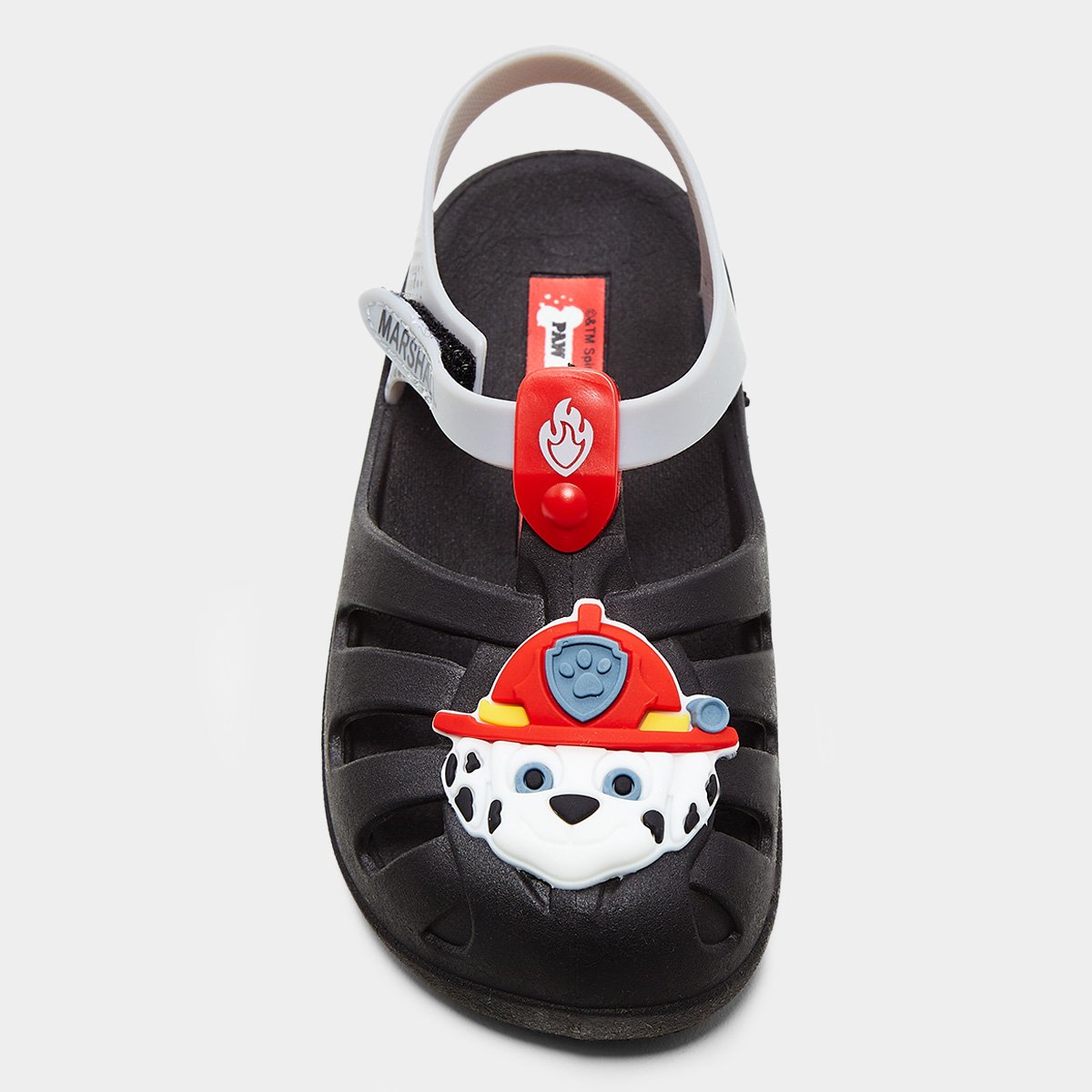 Miniatura Sandália Bebê Grendene Kids Patrulha Canina Space Menino Preto+Cinza - 17/18