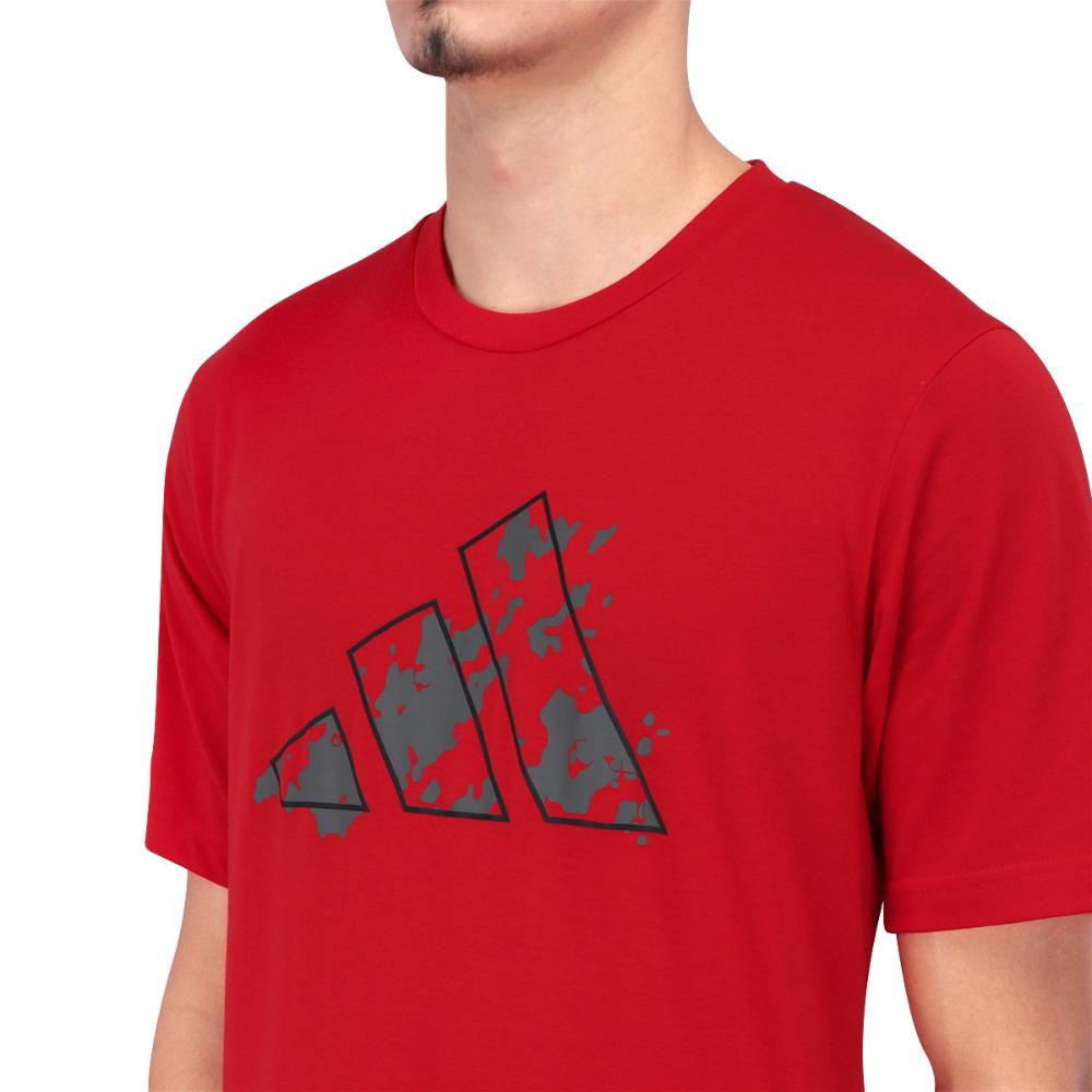 Miniatura Camiseta Adidas Logo Gráfica Essentials Seasonal Vermelha GGG