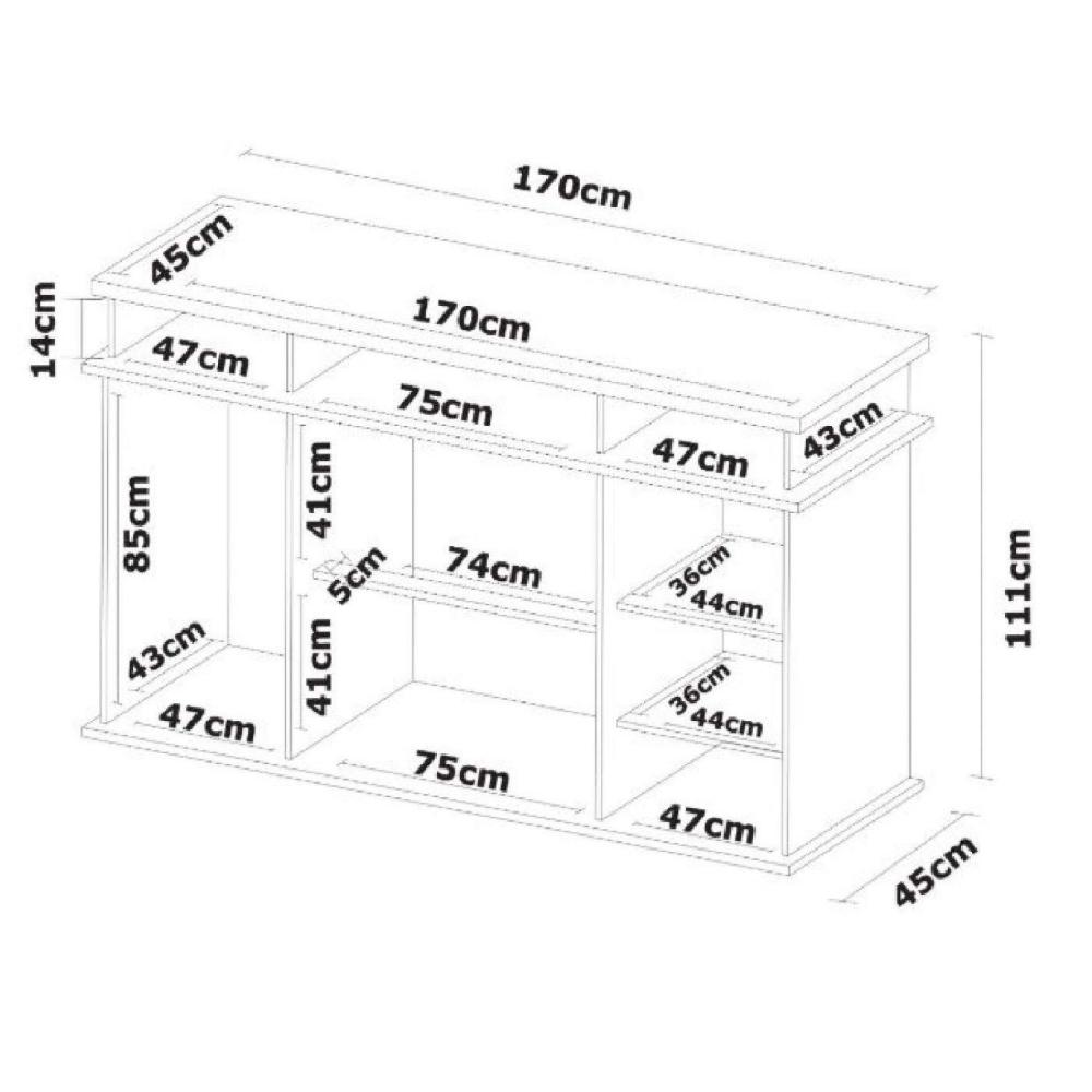 Miniatura Cômoda 2 Portas 7 Gavetas Paris Yescasa Branco Cômoda 2 Portas 7 Gavetas Paris Espresso Móveis Branco