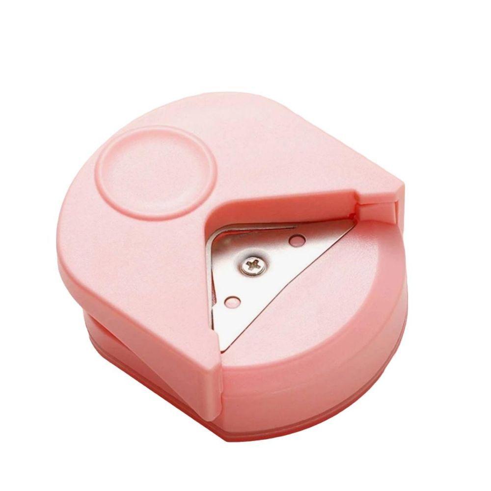 Miniatura Mini Canteadeira Portátil Para Papel Raio De 5mm Rosa