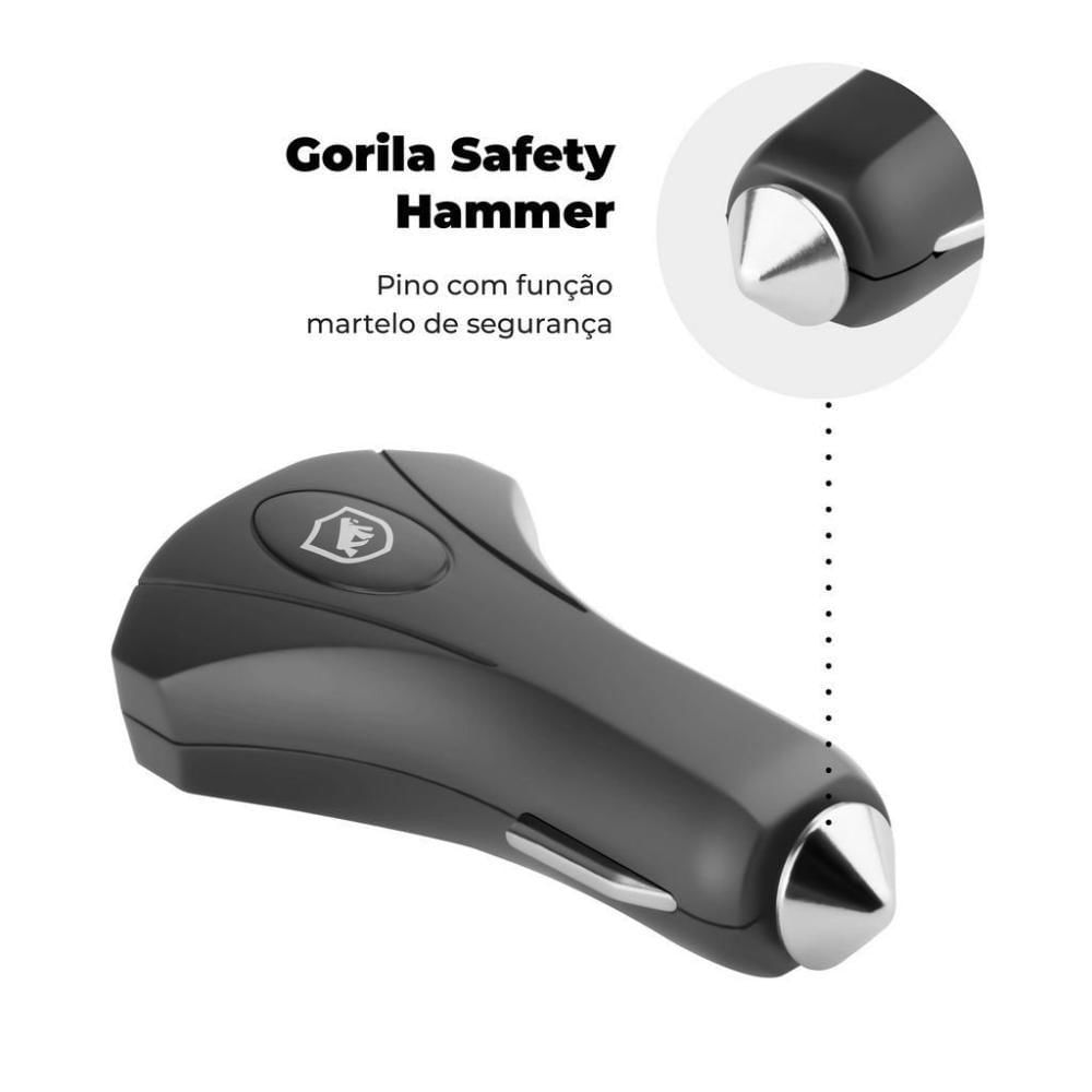 Kit Carregador Veicular Tank E Cabo Dual Shock Tipo C / Tipo C - Gshield