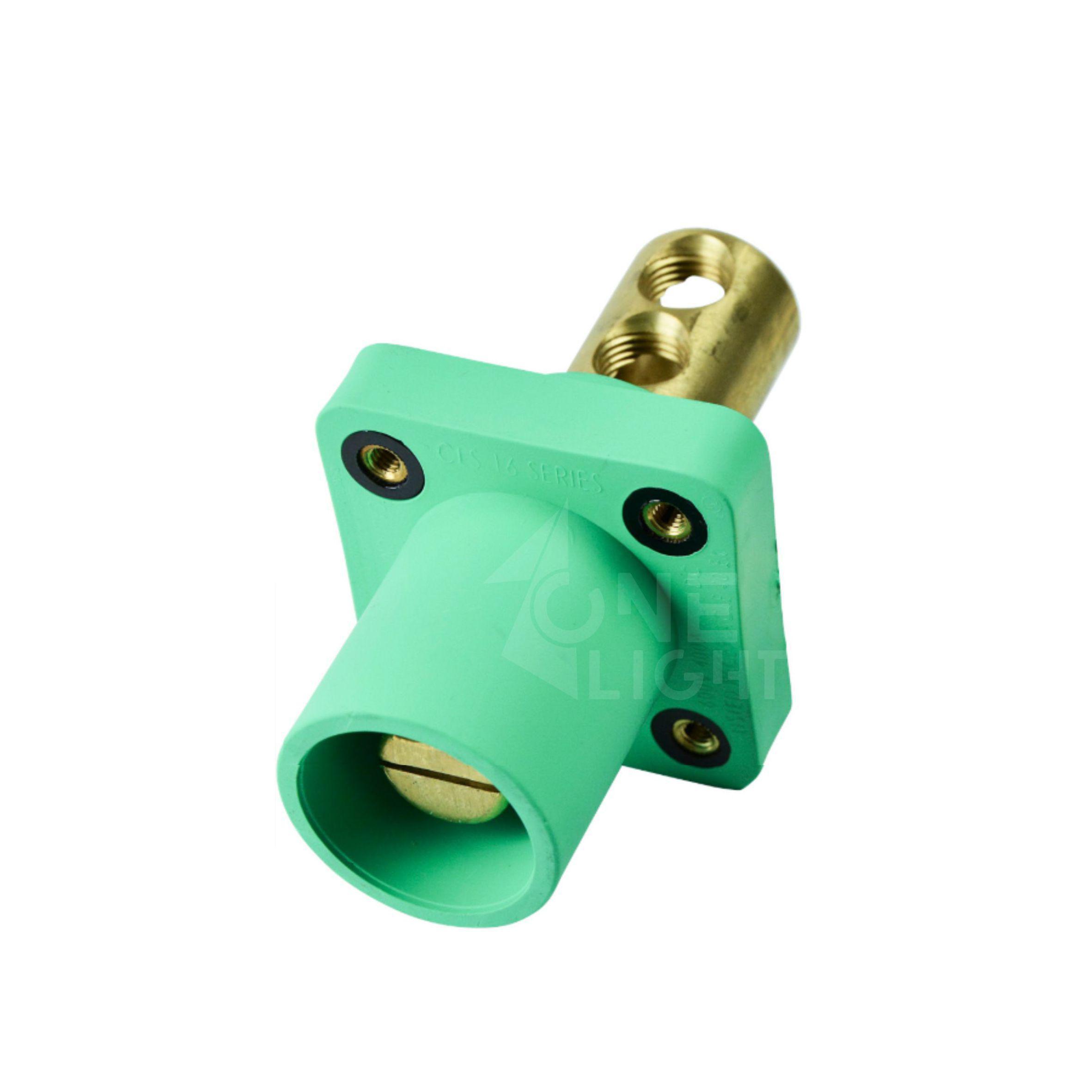 Miniatura Conector Cam Lock Macho Painel Verde