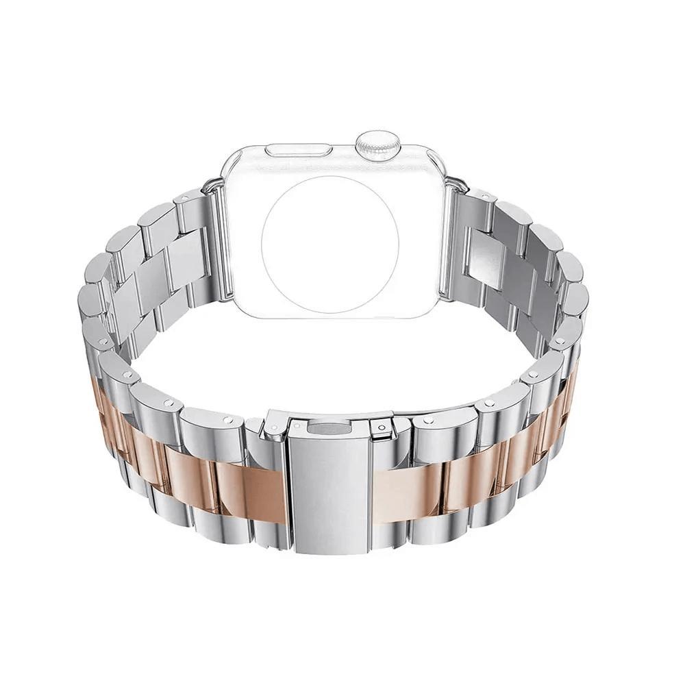 Miniatura Pulseira Relógio Smartwatch Aço Inox 3 Elos Smartband