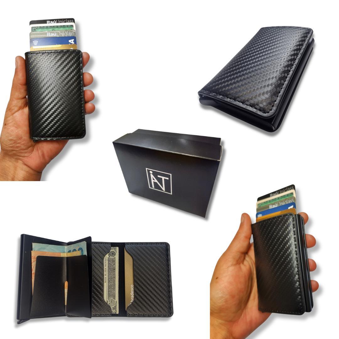 Miniatura Carteira Pequena Feminina Fina Pu Tecnologia Rfid Cartao Nfc