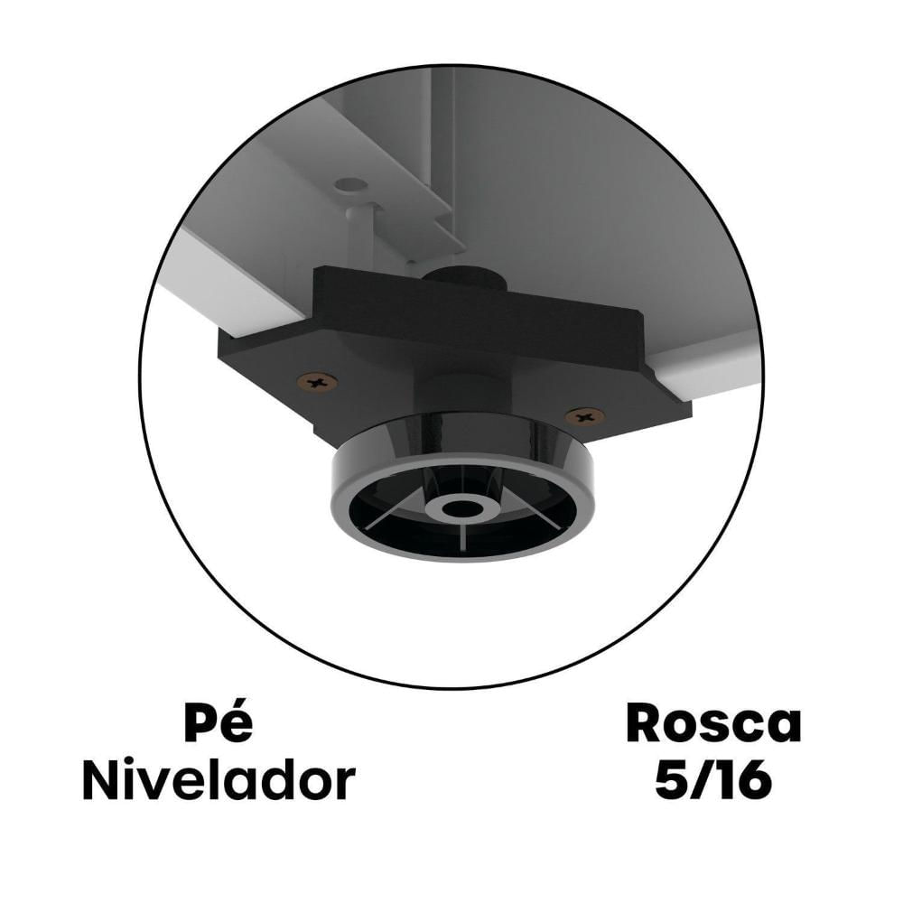 Gaveteiro Arquivo em Aço 4 Gavetas com Trilho Telescopico Of04sltcm Cinza