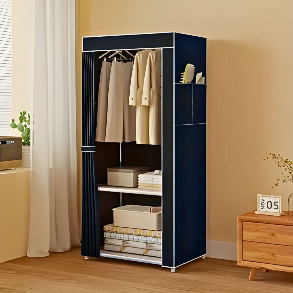 Miniatura Guarda Roupa Closet Dobrável Organizador Com Capa De Tecido