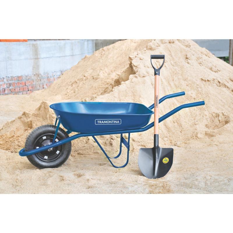 Miniatura Carriola Metálica 50 Litros Pneu com Câmara Azul TRAMONTINA