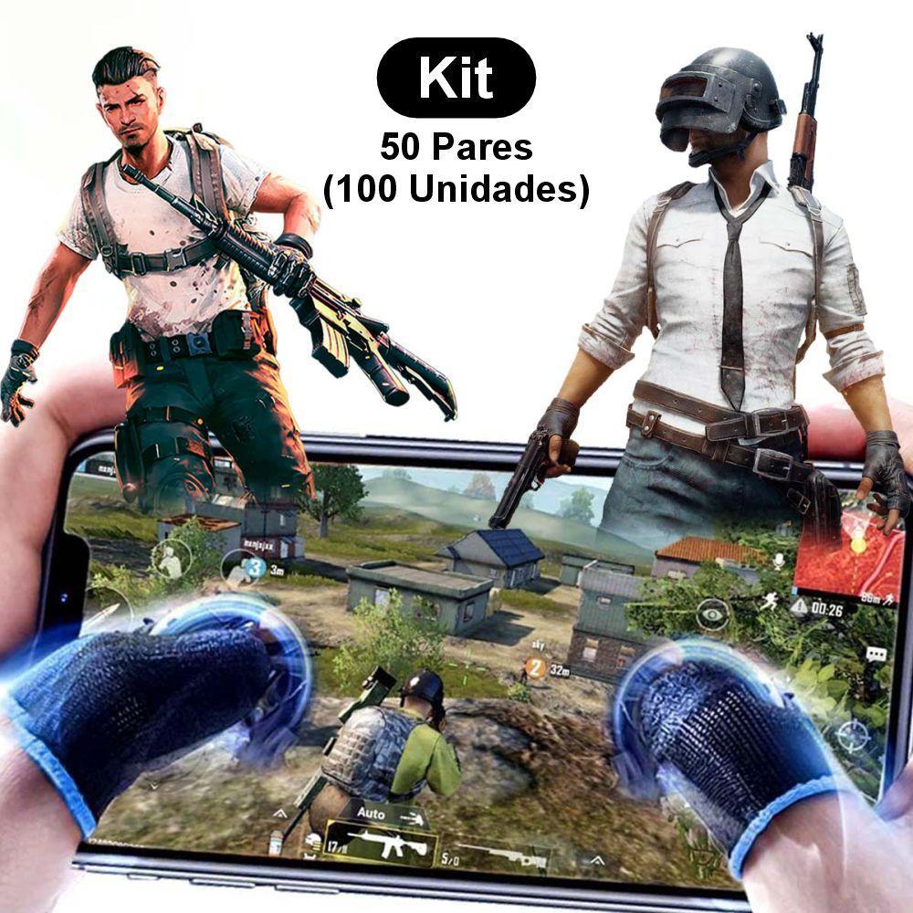 Miniatura 100X Luvinha Luva Dedo Gamer Jogar Competitivo Profissional