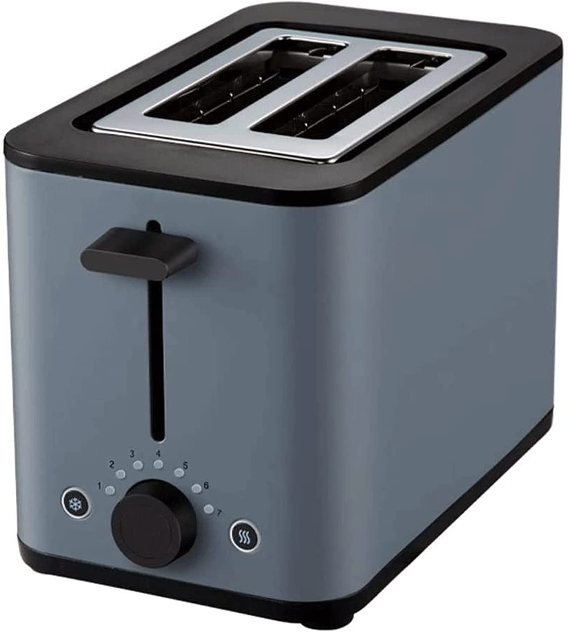 Miniatura DHYY Torradeira Elétrica 2 Fatias com 7 Níveis de Tostagem 1 10V820W Cinza
