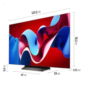 Smart TV 4K 55" LG OLED evo OLED55C4 com Processador a9 Ger7 AI, Painel 144Hz, Intensificador de Brilho, Design Ultra Slim, Dolby Vision e Dolby Atmos