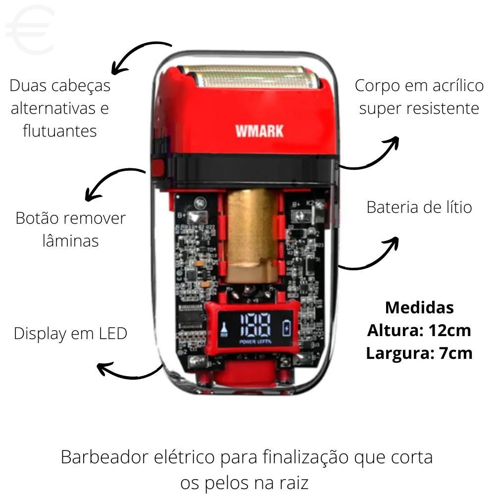 Miniatura Máquina De Cortar Cabelo Wmark Ng-2025 E Shaver Ng-988