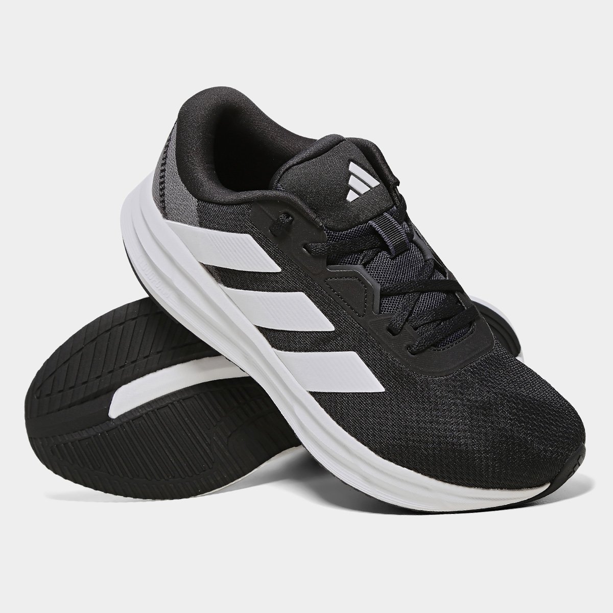 Miniatura Tênis Adidas Galaxy 7 Masculino Preto+Branco - 39