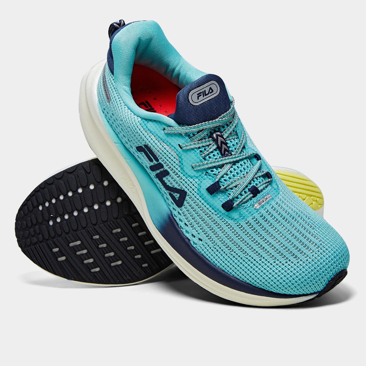Miniatura Tênis Fila Racer Speedzone Feminino Azul+amarelo - 34