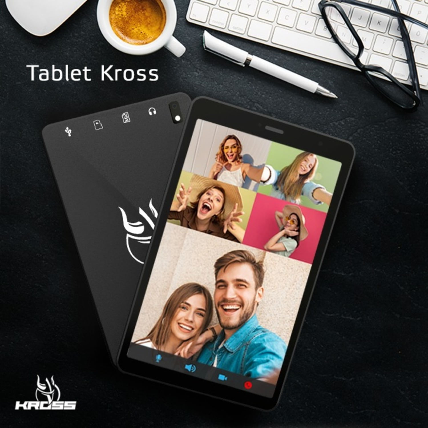 Tablet Kross 32GB 4G Tela 8" KETB816OF Preto
