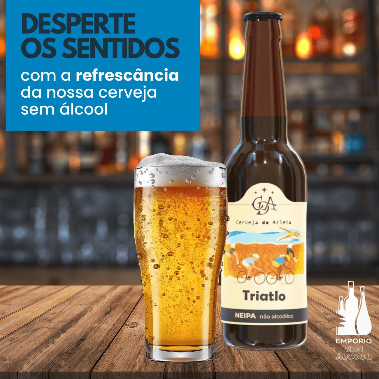 Miniatura Cerveja Sem Álcool Ipa Atleta Triatlo - 335 Ml - Nacional
