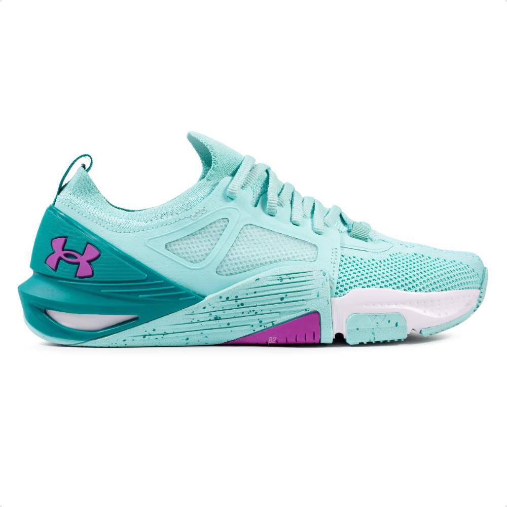 Miniatura Tênis Under Armour Tribase Cross 2 Feminino Azul / Lilás - 34