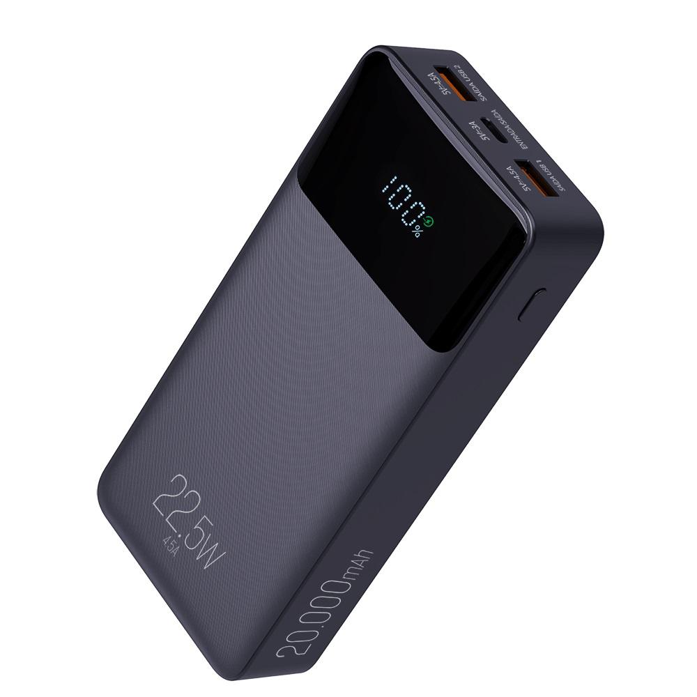 Carregador Portátil Power Bank 20000mAh ELG PB200-BK Preto