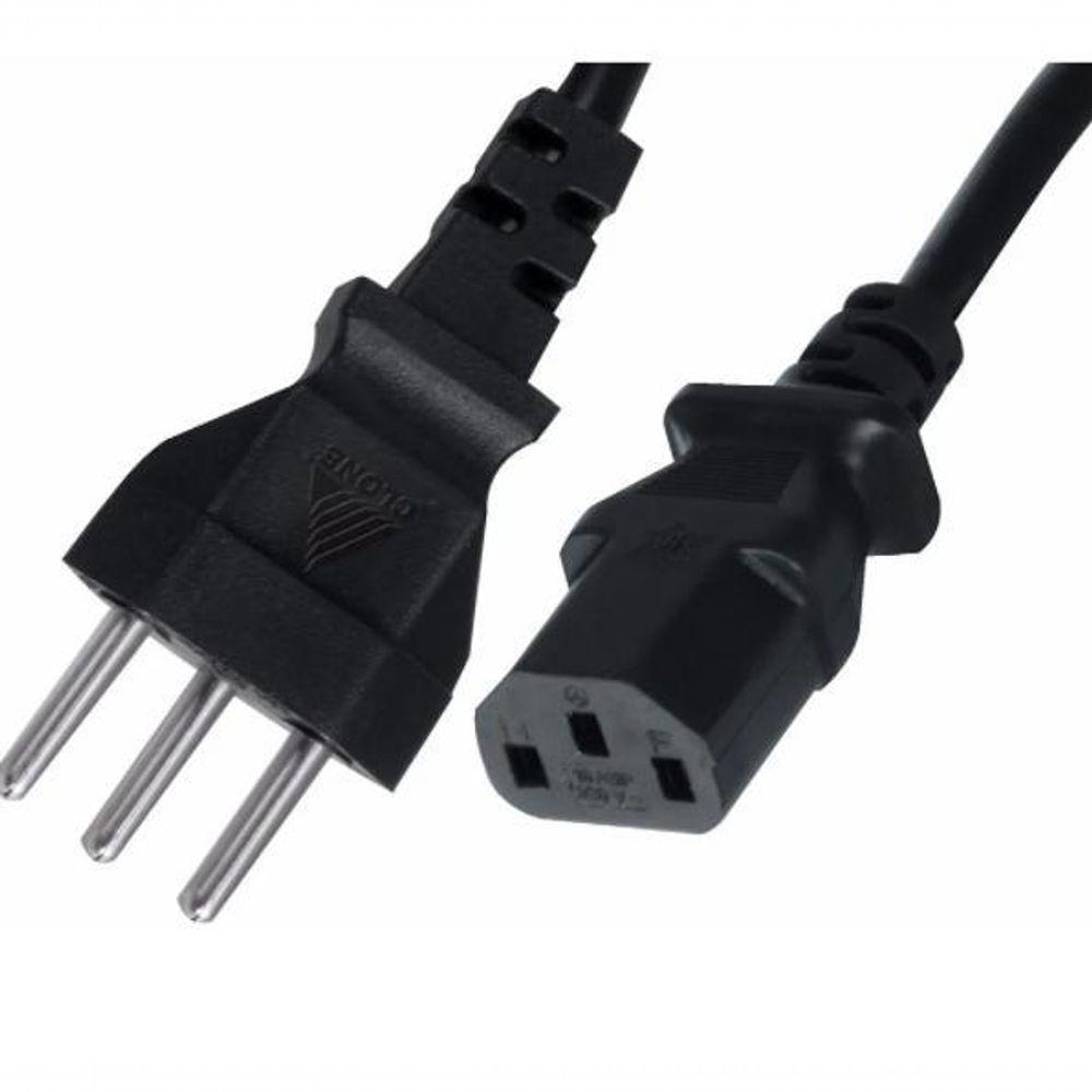 Miniatura Cabo Força Energia Tripolar P/ Cpu E Fontes 3,00 Metros
