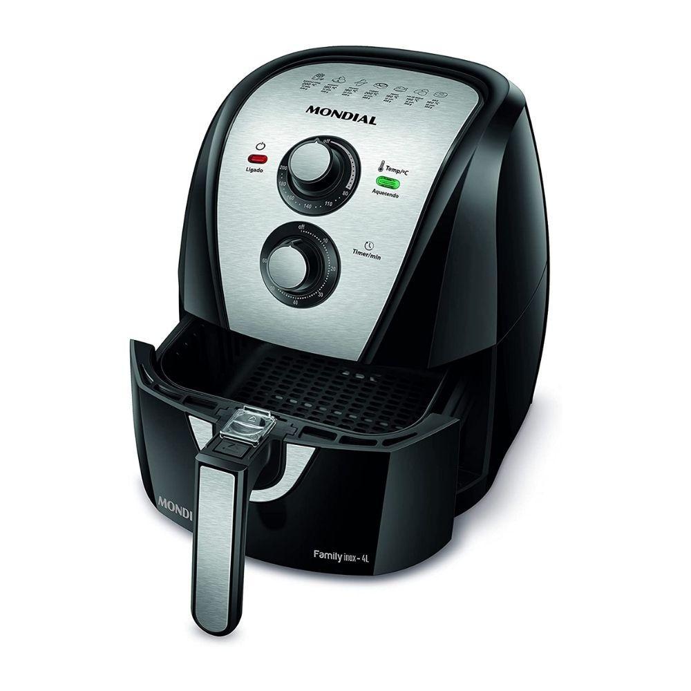 Miniatura Fritadeira a Ar Mondial Family Inox 1500W AFN-40-BI 4L