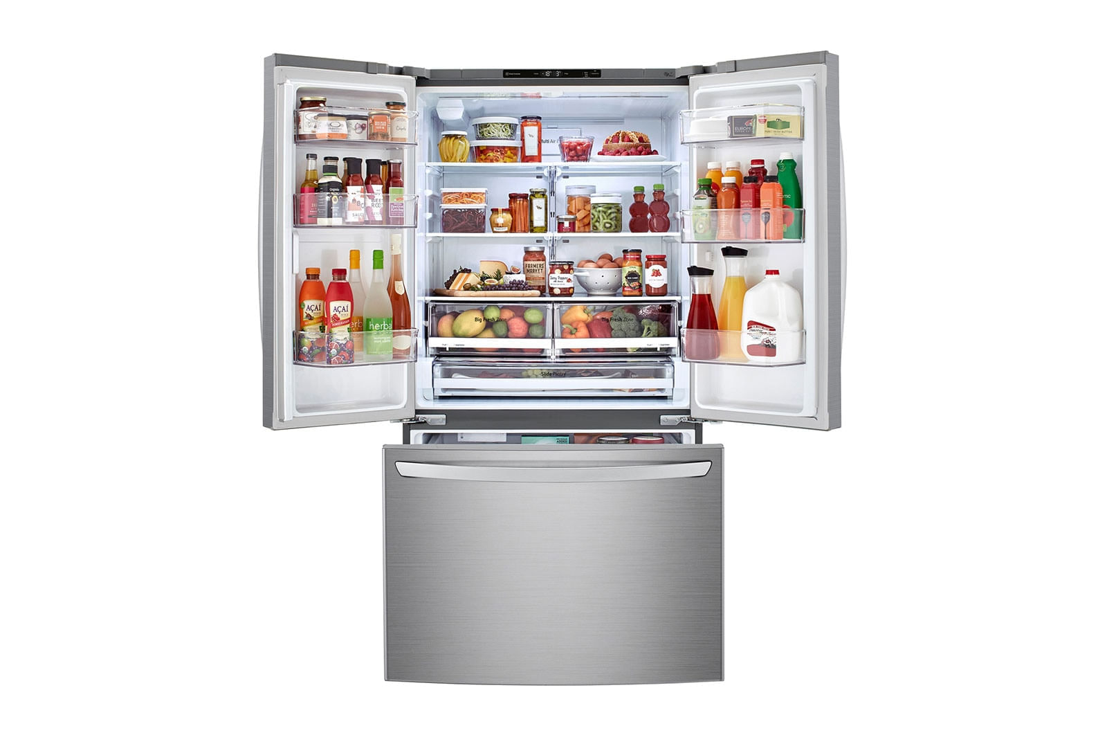 Miniatura Geladeira LG French Door 695 litros 220V Compressor Inverter GM-B298NLN1