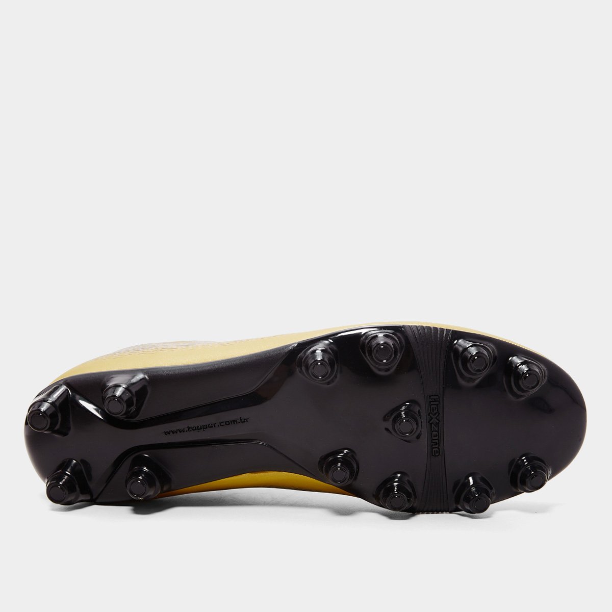 Miniatura Chuteira Campo Topper Slick VI Masculina Dourado+Preto - 37