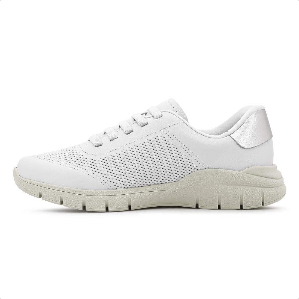 Miniatura Tênis Usaflex Casual Laser Feminino Branco / Prata - 34
