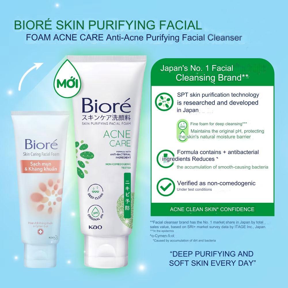 Miniatura Sabonete Limpeza Facial Bioré Skin Purifying Acne Care 50G