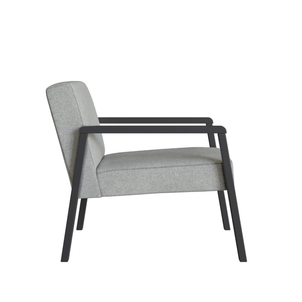 Poltrona Slim Preto/Cinza Claro