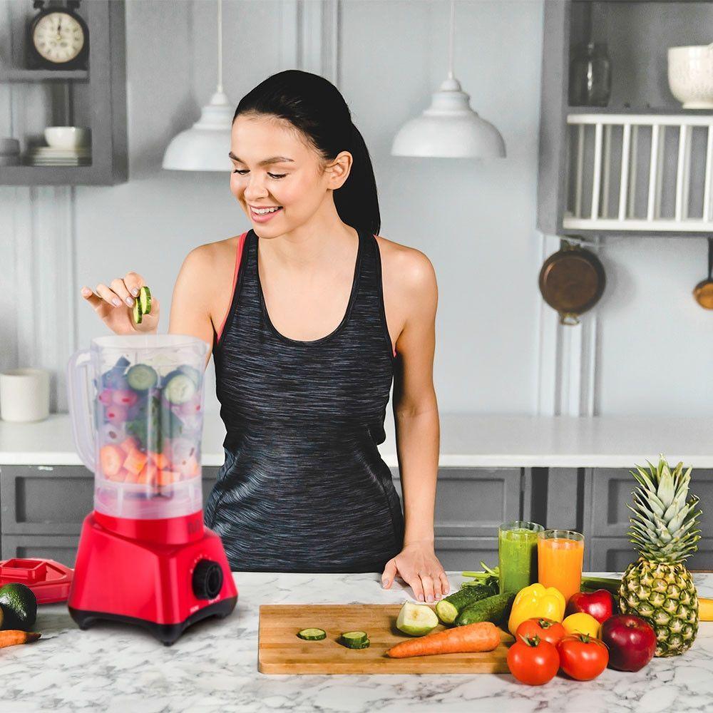 Liquidificador Turbo 2,1l 2 Velocidades 550w 127v Vermelho Multi Home - Lq553 Vermelho 127v