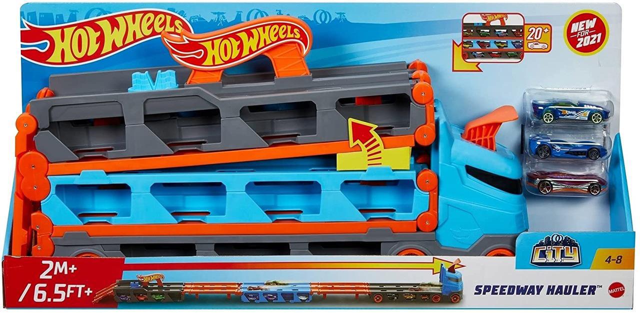 Miniatura Hot Wheels Caminhão Pista Com Carrinhos - Mattel Gvg37
