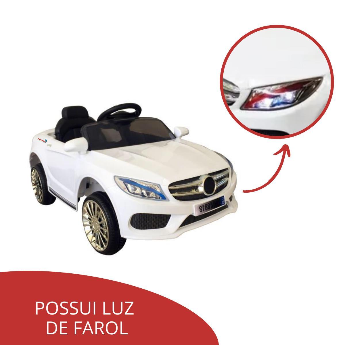 Mini Carro Elétrico Infantil 6V Com Luz Buzina Controle