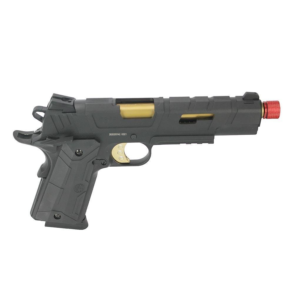 Miniatura Pistola Airsoft Gbb Redwings 1911 Rossi Gold Blowback 6mm
