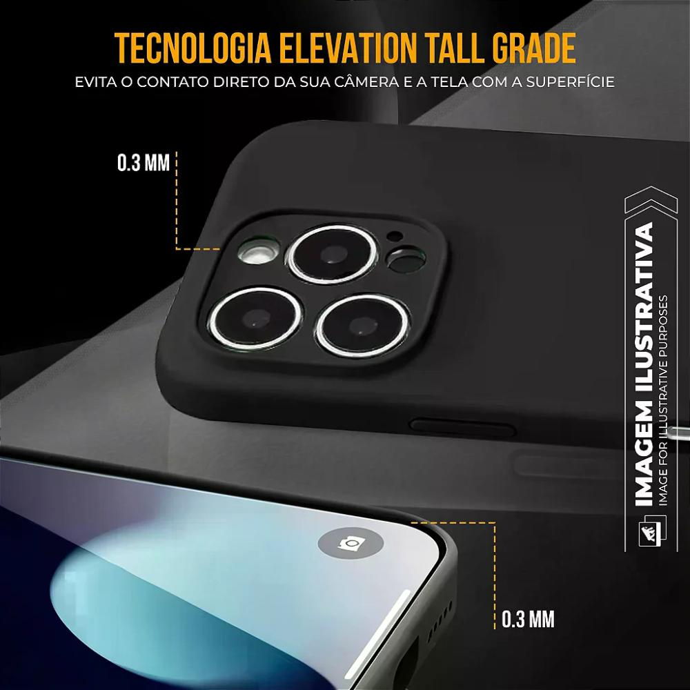 Capa para iPhone 17 - Silicon Premium Preta - Gshield