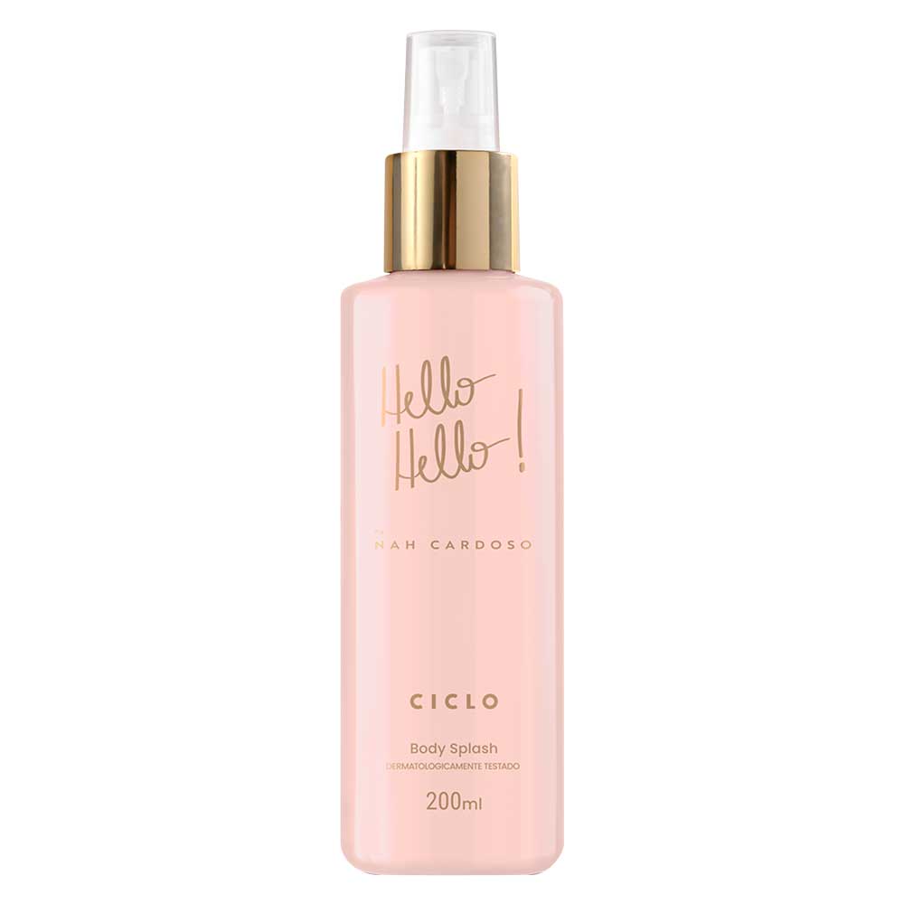 Miniatura Hello Hello By Nah Cardoso Ciclo Cosmeticos Perfume Feminino Body Splash 200ml