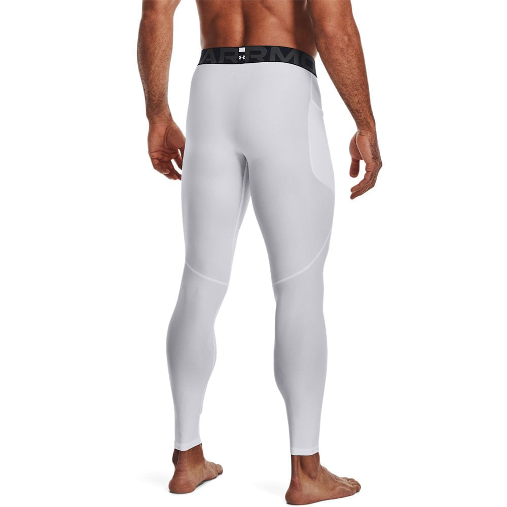Miniatura Legging de Treino Masculina Under Armour HG 2GG Branco