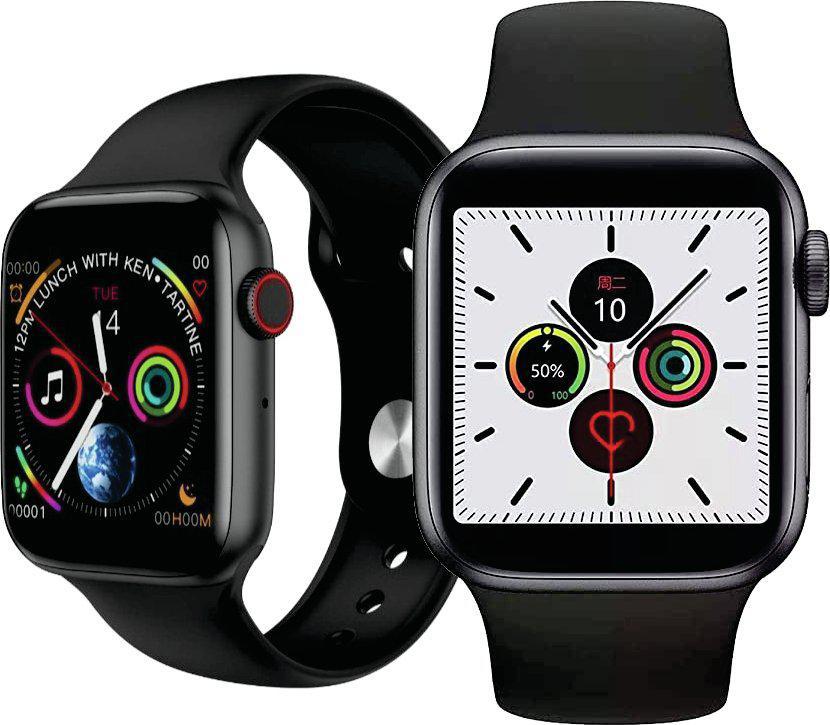 Miniatura Smartwatch Iwo12 44Mm Serie 5 Relógio Inteligente Preto