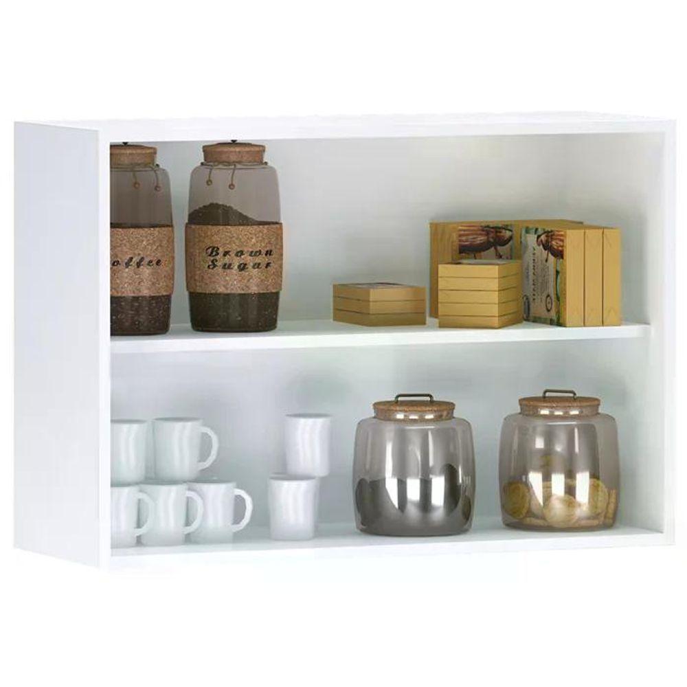 Miniatura Armario Aereo 2 Portas 80 Cm Branco Reajl Moveis Branco