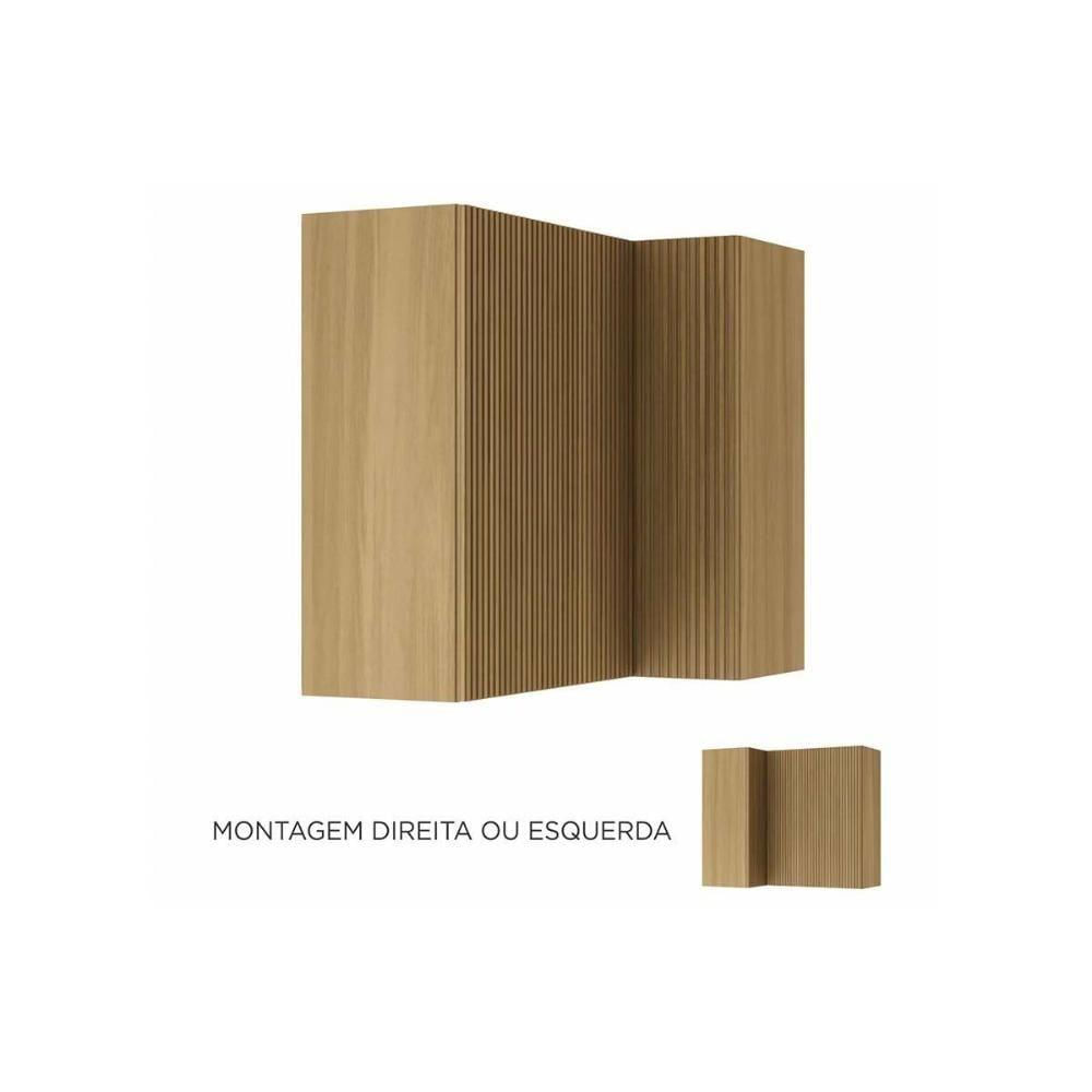 Armário Aéreo P- Cozinha Rainha Canto C- 2portas 92 Cm Nature - Nesher