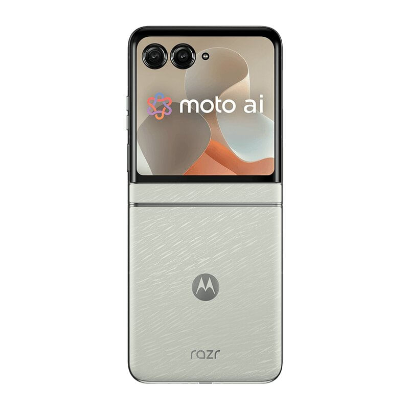 Smartphone Motorola Razr 60 5G - Branco, 256GB, 24GB RAM (12GB RAM + 12GB Ram Boost), Câmera 50 MP, Selfie 32 MP e Tela de 6,9"