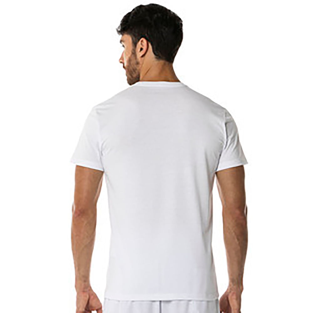 Miniatura Kit 2 camisetas de Treino Masculina Mizuno Basic Logo Branco - M