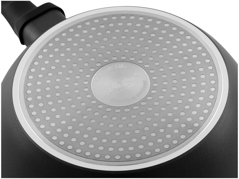 Jogo de Panelas Brinox Revestimento Cerâmico Preto 5 Peças Carbon Ceramic Life