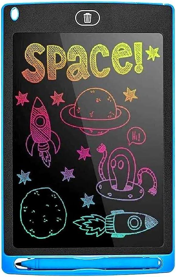 Miniatura Tablet Lousa Mágica Infantil Digital 8.5 LCD Desenho Azul 3D