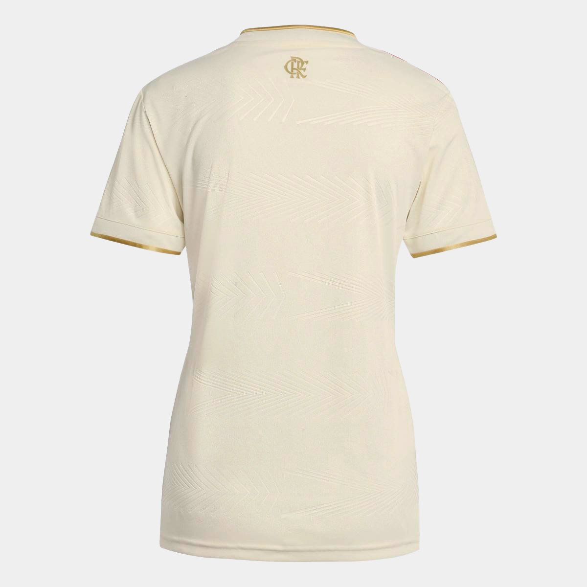 Miniatura Camisa Flamengo III 25/26 Torcedor Adidas Feminina Off White - EGG