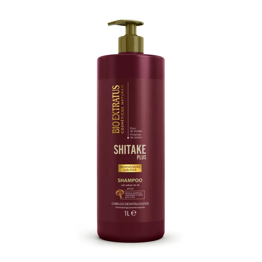 Miniatura Kit Bio Extratus Shitake Plus Sh. Cond. Máscara 1L/Kg Elixir