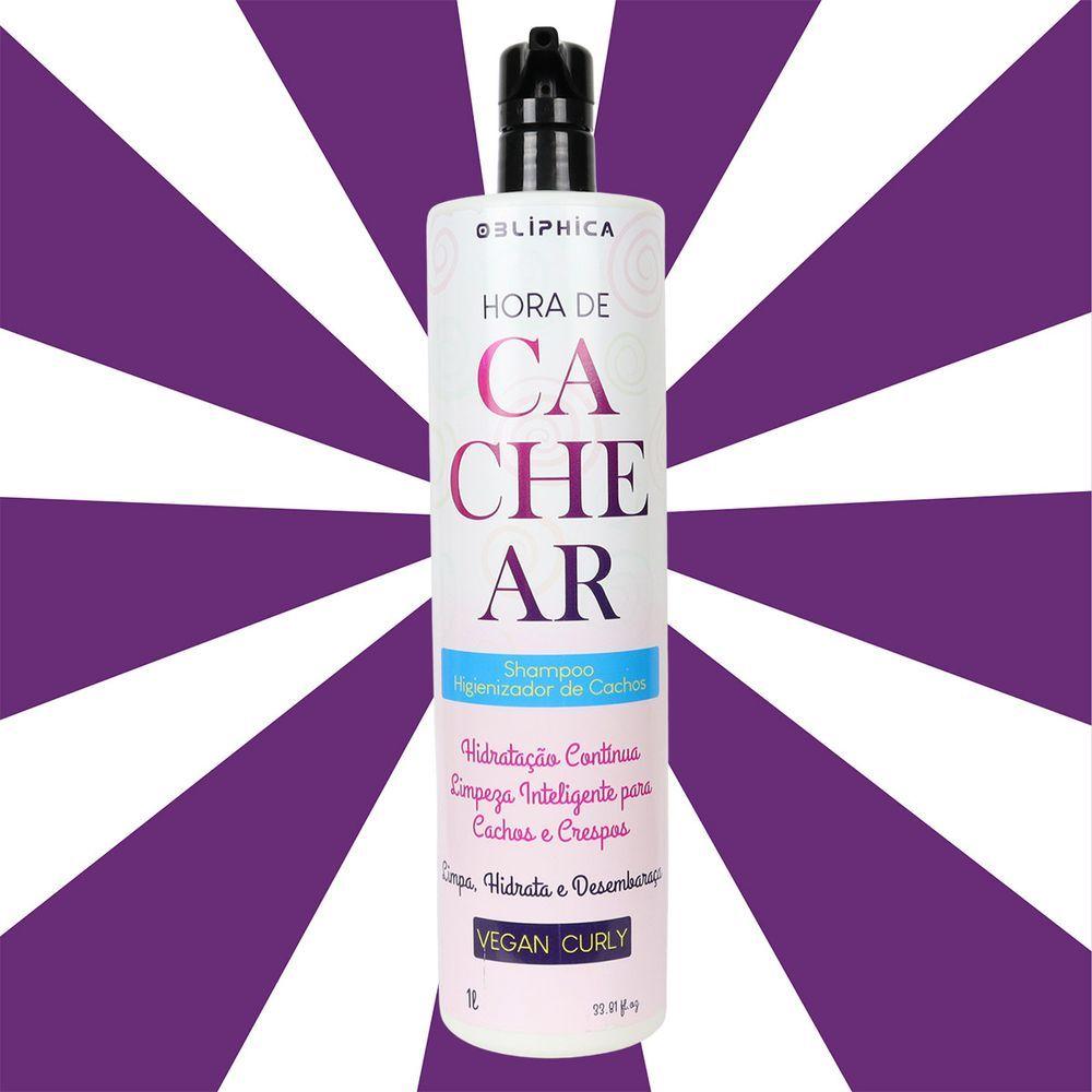 Miniatura Shampoo Higienizador De Cachos Obliphica Hora De Cachear 1000ml
