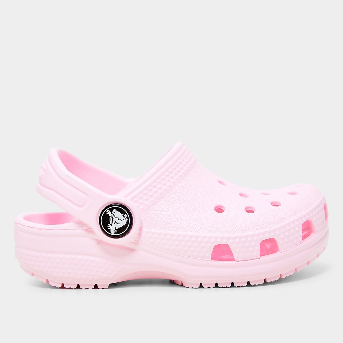 Miniatura Crocs Infantil Classic Clog Feminino Rosa Claro - 22
