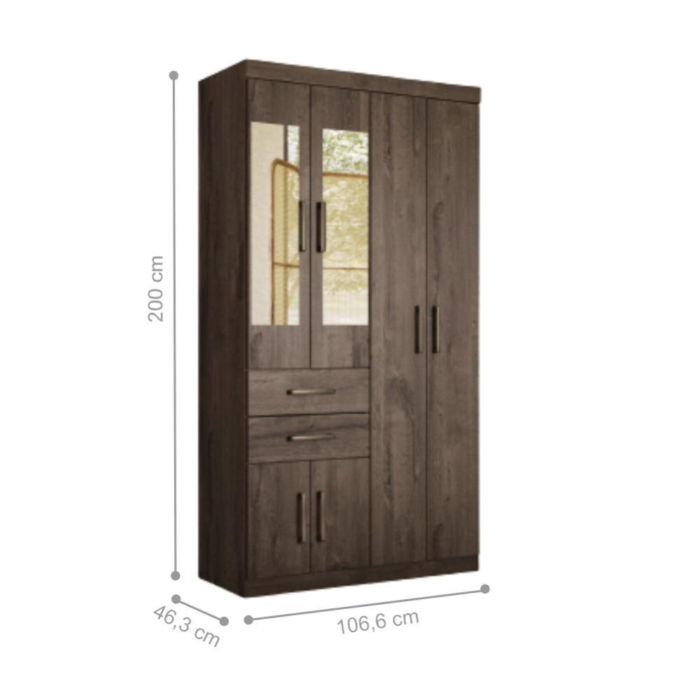 Miniatura Jogo Quarto De Casal Com Espelho Pasadena Branco