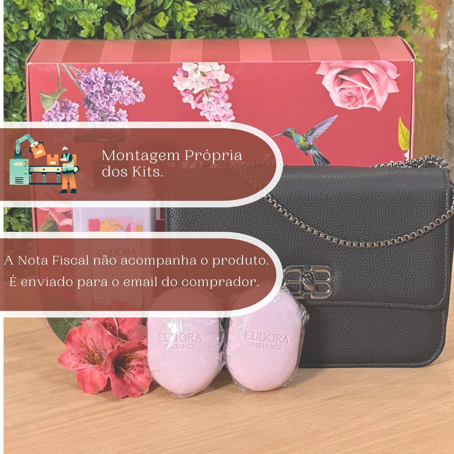 Kit Presente Mulher Feminino Com Bolsa Hidratante E Sabonete