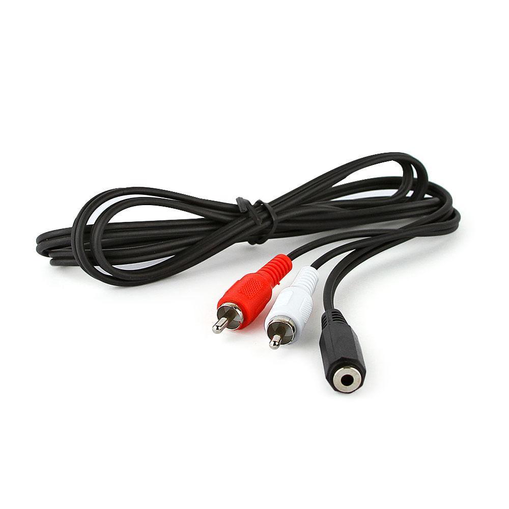 Miniatura Cabo Jack P2 Para 2 Rca - 25 Metros