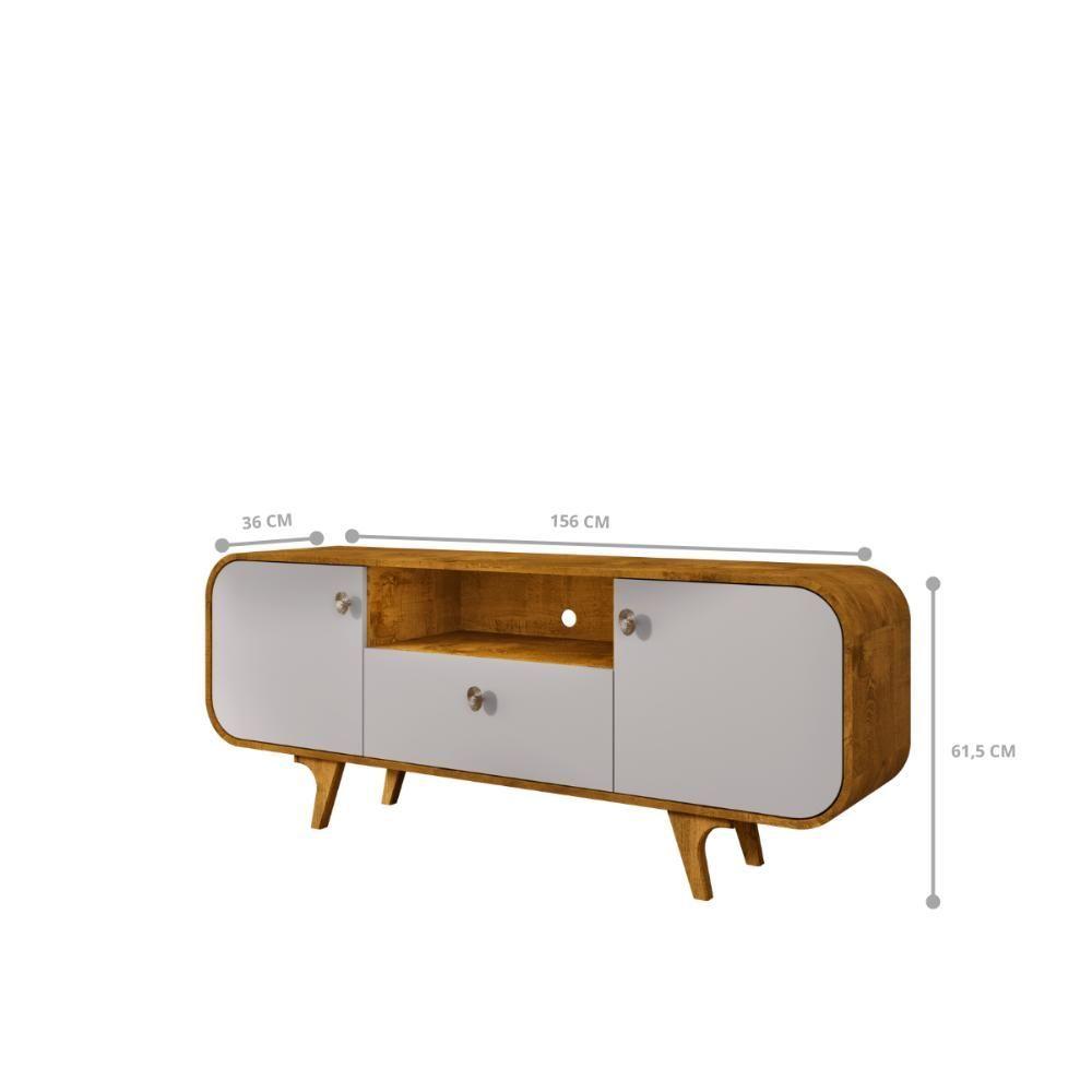 Miniatura Jogo Painel E Rack Lapa Naturalle Off White